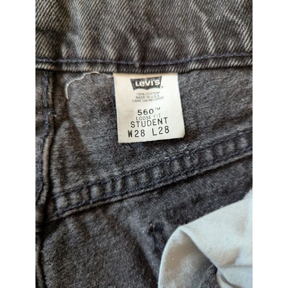 Vintage Orange Tag Levi's Style 560 Loose Fit W28 L28 Made in USA 90's - Picture 5 of 10